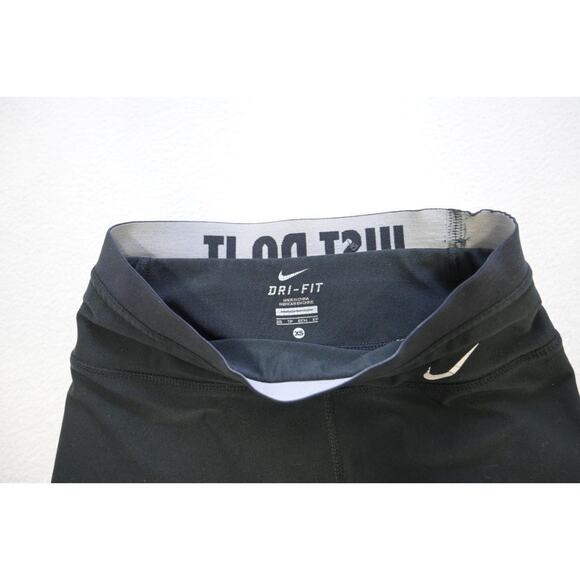 Nike Leggings Athletic Dri Fit JUST DO IT Pants Womens Sz XS XSMALL - Picture 3 of 4